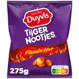 Albert Heijn Duyvis Tijgernootjes flamin hot aanbieding