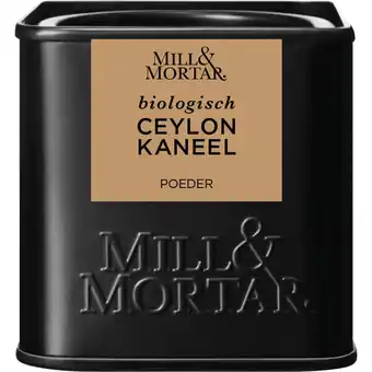Albert Heijn Mill & Mortar Ceylon kaneel poeder aanbieding