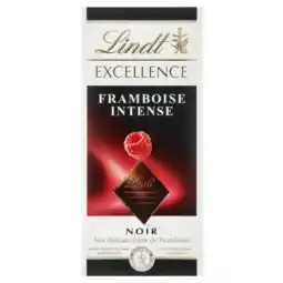 Albert Heijn Lindt Excellence framboos pure chocolade aanbieding