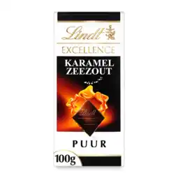 Albert Heijn Lindt Excellence karamel zeezout chocolade aanbieding