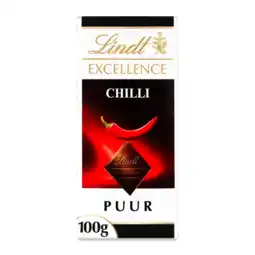 Albert Heijn Lindt Excellence chili pure chocolade aanbieding
