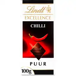 Albert Heijn Lindt Excellence chili pure chocolade aanbieding