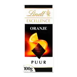 Albert Heijn Lindt Excellence sinaasappel pure chocolade aanbieding