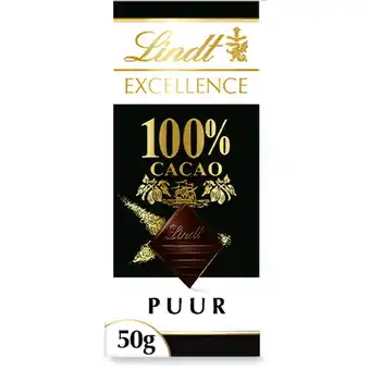 Albert Heijn Lindt Excellence 100% pure chocolade aanbieding
