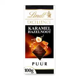 Albert Heijn Lindt Excellence karamel hazelnoot puur aanbieding