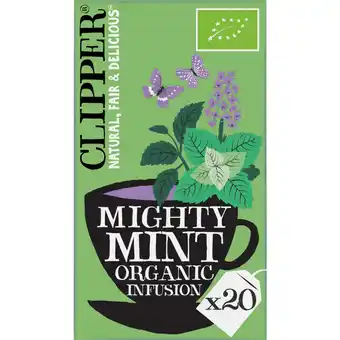 Albert Heijn Clipper Mighty mint organic infusion aanbieding