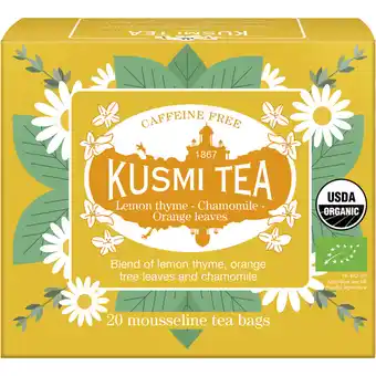 Albert Heijn Kusmi Tea Organic lemon thyme-chamomile-orange aanbieding