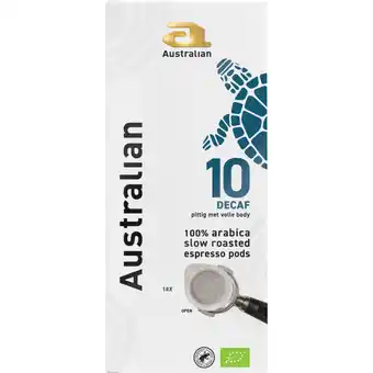Albert Heijn Australian Organic espresso pods decaf aanbieding