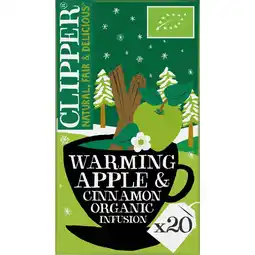 Albert Heijn Clipper Warming apple & cinnamon organic aanbieding