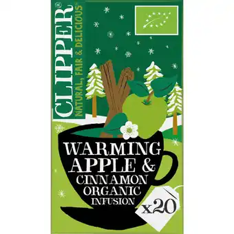 Albert Heijn Clipper Warming apple & cinnamon organic aanbieding