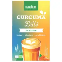 Albert Heijn Purasana Curcuma latté oploskoffie aanbieding