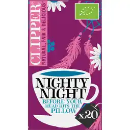 Albert Heijn Clipper Nighty night organic infusion aanbieding