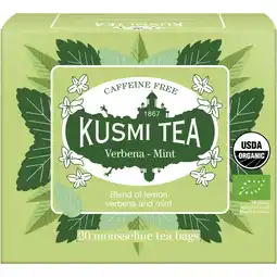 Albert Heijn Kusmi Tea Organic verbana-mint aanbieding