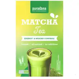 Albert Heijn Purasana Matcha tea oploskoffie aanbieding