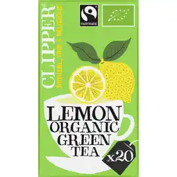 Albert Heijn Clipper Lemon organic green tea aanbieding