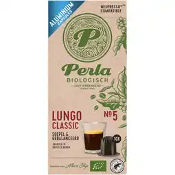 Albert Heijn Perla Biologisch Lungo classic capsules aanbieding