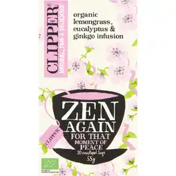Albert Heijn Clipper Zen again organic infusion aanbieding