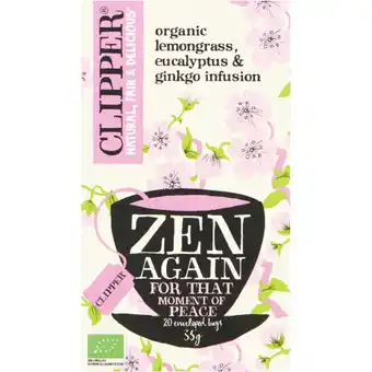 Albert Heijn Clipper Zen again organic infusion aanbieding