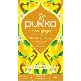 Albert Heijn Pukka Lemon ginger manuka honey aanbieding