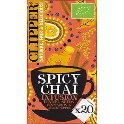 Albert Heijn Clipper Spicy chai organic infusion aanbieding
