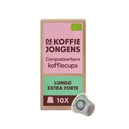 Albert Heijn De Koffiejongens Lungo extra forte capsules aanbieding