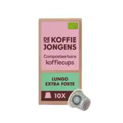 Albert Heijn De Koffiejongens Lungo extra forte capsules aanbieding