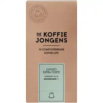 Albert Heijn De Koffiejongens Lungo extra forte capsules aanbieding