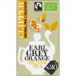 Albert Heijn Clipper Earl grey orange organic tea aanbieding