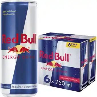 Albert Heijn Red Bull Energy drink 6-pack voordeelverpakking aanbieding
