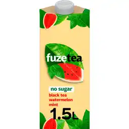 Albert Heijn Fuze Tea Black tea watermelon mint no sugar aanbieding