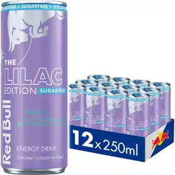 Albert Heijn Red Bull Lilac edition sugarfree 12-pack aanbieding