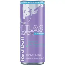 Albert Heijn Red Bull Lilac edition sugarfree aanbieding