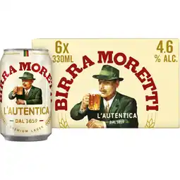 Albert Heijn Birra Moretti L'autentica bier 6-pack aanbieding