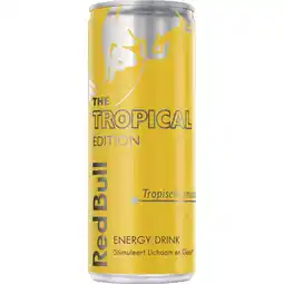 Albert Heijn Red Bull Energy drink tropisch fruit aanbieding