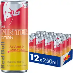 Albert Heijn Red Bull Fuji appel & gember smaak 12-pack aanbieding