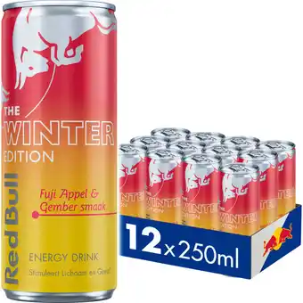 Albert Heijn Red Bull Fuji appel & gember smaak 12-pack aanbieding