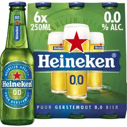 Albert Heijn Heineken Premium pilsener 0.0 draaidop 6-pack aanbieding