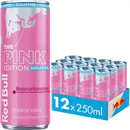Albert Heijn Red Bull Pink edition sugarfree bosvrucht 12-pack aanbieding