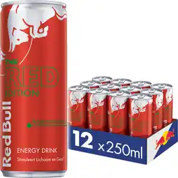 Albert Heijn Red Bull Energy drink watermeloen 12-pack aanbieding