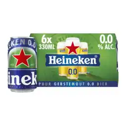 Albert Heijn Heineken Premium pilsener 0.0 6-pack aanbieding