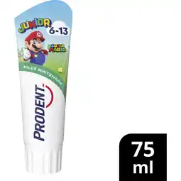 Albert Heijn Prodent Tandpasta Mario junior 6-13 jaar aanbieding