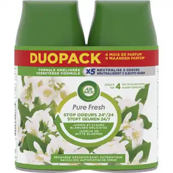 Albert Heijn Air Wick Pure fresh navulling duo-pack aanbieding