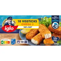 Albert Heijn Iglo Vissticks omega-3 aanbieding