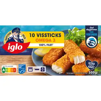 Albert Heijn Iglo Vissticks omega-3 aanbieding