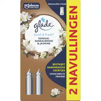 Albert Heijn Glade Touch & fresh sandalwood navulling aanbieding
