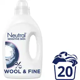 Albert Heijn Neutral Wol & fijn vloeibaar wasmiddel aanbieding