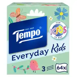 Albert Heijn Tempo Tissues everyday kids 3-laags aanbieding