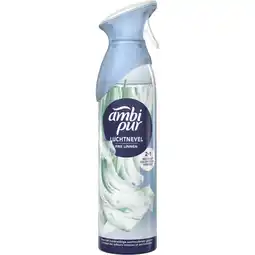Albert Heijn Ambi Pur Luchtverfrisser spray fris linnen aanbieding
