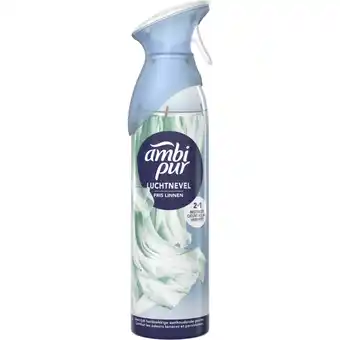 Albert Heijn Ambi Pur Luchtverfrisser spray fris linnen aanbieding