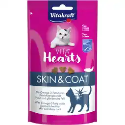 Albert Heijn Vitakraft Vita hearts huid & vacht zalm aanbieding
